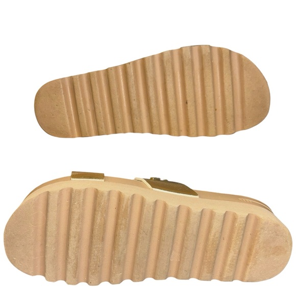 Reef Cushion Vista Hi Womens Platform Slide Sandals Metallic Golden Hour Size 8 - Picture 8 of 10